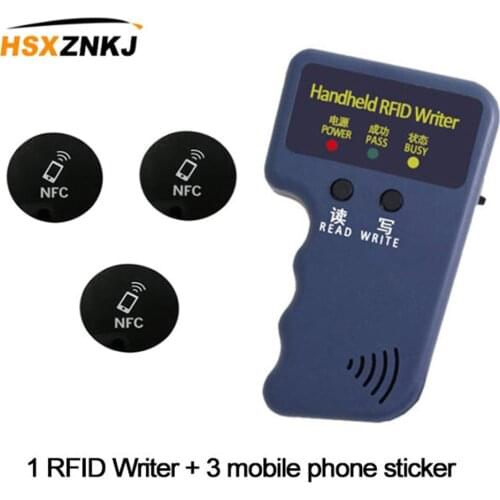 Handheld Access Control Card Reader Rfid Writer 125khz Copier Copier Programmer Card Reader Can Write T5577 Em4305 Label