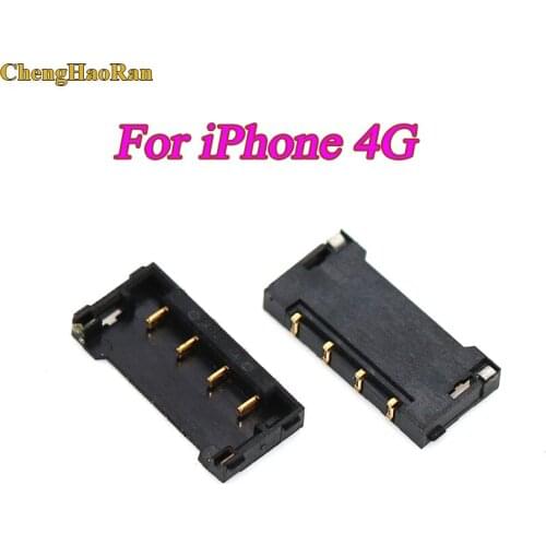 1PCS Battery FPC Plug Connector Battery Holder Clip Contact Replacement on Motherboard for Iphone 4 4G Iphone4 4pin