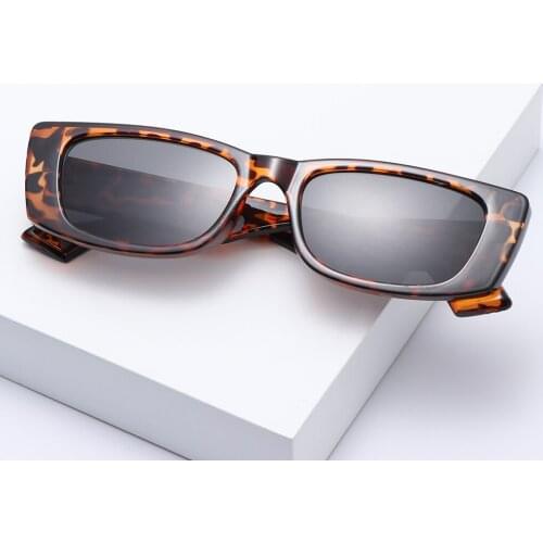 Retro Small Rectangle Sunglasses Women Ins Popular Fashion Candy Color Eyewear Men Square Sun Glasses Shades UV400 Eyewear