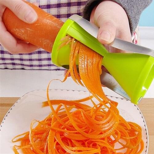 Vegetable Spiralizer Slicer Handheld Spiral Blades Cutter Fruit Grater Cooking Salad Tools Noodle Spaghetti Pasta Kitchen Gadget