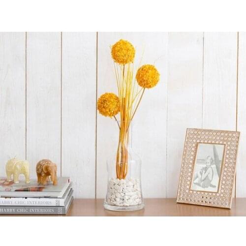 Grass Bush artificial flower 67cmSarı decoration artificial flower искусственный цветок