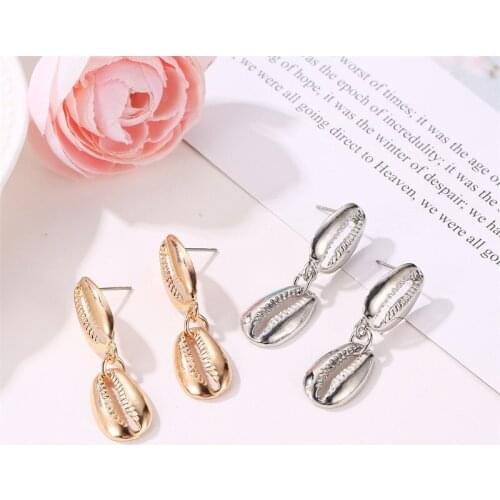 HOCOLE Vintage Gold/Silver Color Metal Earrings For Women Geometric Claw Drop Dangle Earring Statement Female Jewelry Party Gift