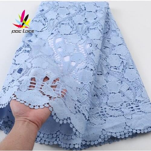 Embroidered Cord Guipure Lace Nigerian 2021 French Mesh Embroidered High End Quality New Hot Sale