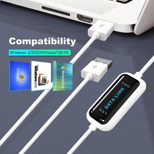 Computer High-speed Data File Transfer USB Copy Line Network Transfer Support WIN7/8/10 No Driver No Installation Plug-and-play