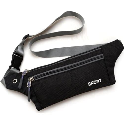 Women Nylon Chest Waist Pack Belly Purse Waist Bag for lady Zipper Pocket Fashion Sling Bags