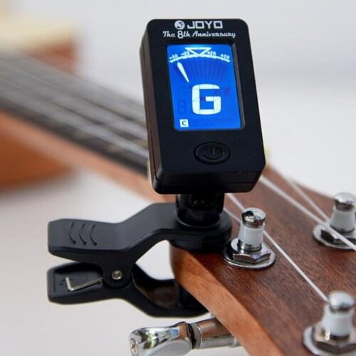 1 Pcs LCD Display Guitar Tuner Rotatable Clip-on Guitar Tuner Stringed Musical Instrument Accessories