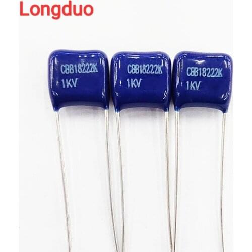 100pcs 222 2.2nf 0.0022uf 1000V 1KV P8 Type CBB Metallized Polypropylene Film Capacitor