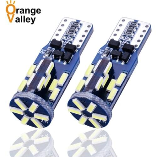 100Pcs CANBUS T10 W5W No Error 30 Led 4014 Car Leds Wedge Light Marker Side Dome Turn Reverse License Plate Lamp