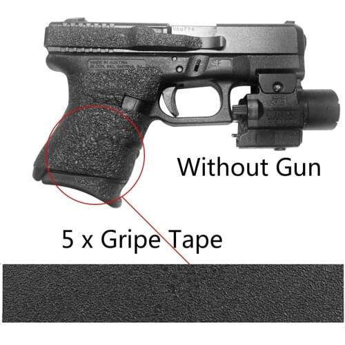 5Pcs Grips Material Sheet Black Textured Rubber Grip Tape 2x8.5inch for Guns, Cell Phones, Cameras, Knives, Tools