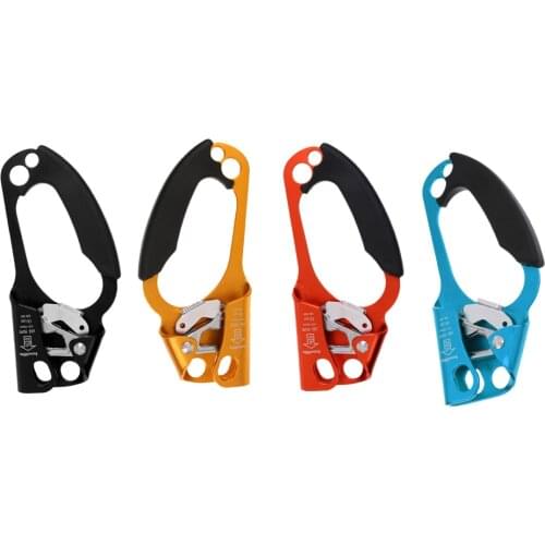 Arborist Tree Rock Climbing Right/ Left Hand Ascender Riser 8-13mm Rope Clamp Grasp Device - CE Approved Engineering Caving