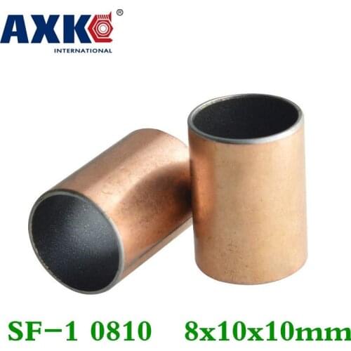 Axk 50pcs Sf-1 0810 8x10x10 Mm Self Lubricating Composite Bearing Bushing Sleeve Free Shipping Sf1