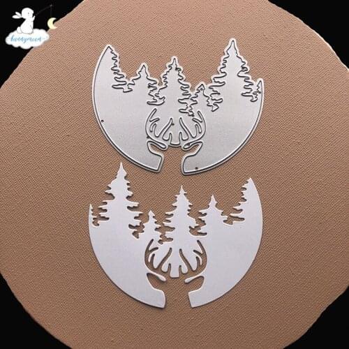 Bunnymoon forest 2 Metal Cutting Dies 3D DIY Scrapbooking Carbon Sharp Craft Die Photo Invitation Cards Decoration