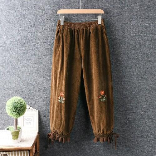 Женские вельветовые брюки GIOIO China At AliExpress