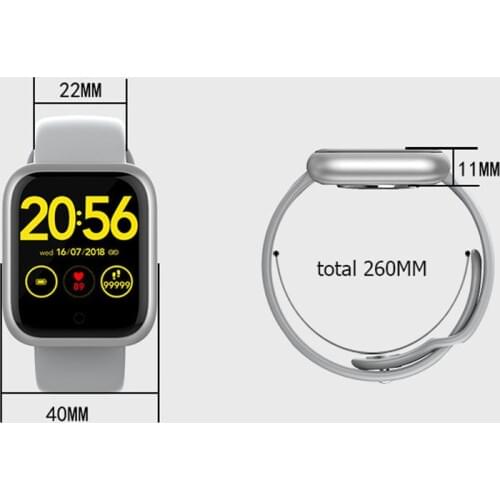 IP68 Waterproof Smart Watch Bluetooth 5.0 Activity Fitness Tracker Step Counter Heart Rate Monitor 1.3'' Touch Screen