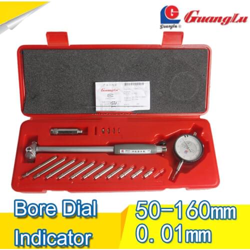 Dial Bore Gauge 50-160mm/0.01mm Center Ring Dial Indicator Micrometer Gauges Measuring Tools