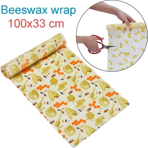 Reusable Beeswax Food Wrap Food Cover Eco-friendly Sustainable Seal Tree Resin Plant Oils Storage Snack Wraps