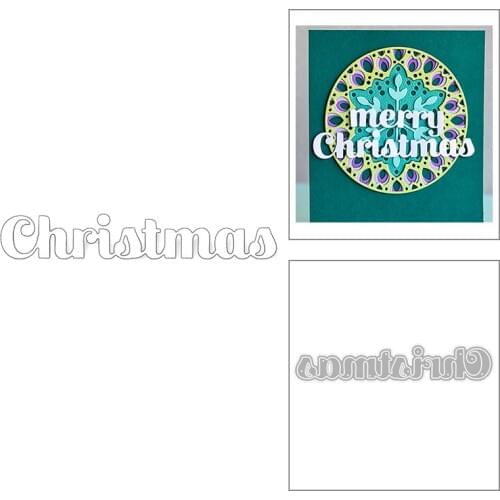 2020 New Christmas English Words Metal Cutting Dies For DIY Cut Paper Craft Making Greeting Card Album Scrapbooking NO Stamps