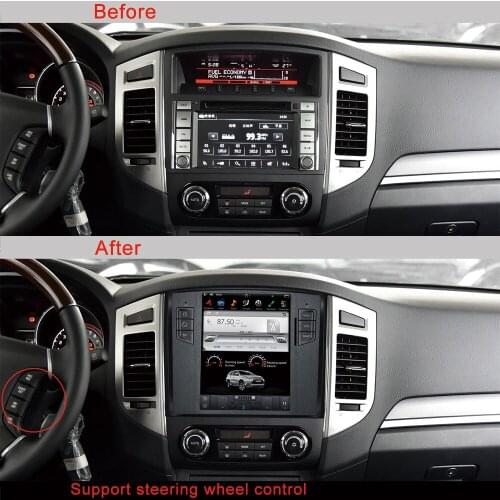 PAJERO ANDROID CAR GPS CAR STEREO RADIO For MITSUBISHI PAJERO GPS 10.4 inch RAM 4G ROM 64G CUSP Car Multimedia CAR NAVIGATION
