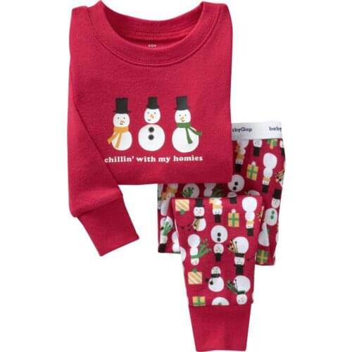 Autumn Winter Children Pajamas Set Sleepwear Kids Boys Christmas Underwear Suit Baby Girls Pyjamas Cotton Nightgown Nightwear