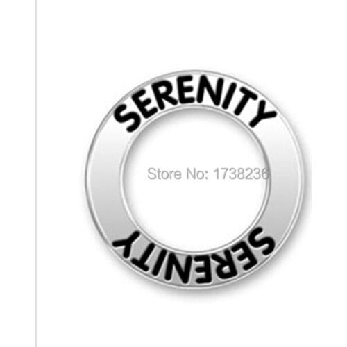 Retail & wholesale serenity letters alloy metal charm fast delivery