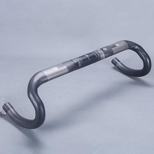 TOMTOU Full Carbon Fiber Bicycle Road Handlebar 31.8*400/420/440mm UD Matte Road Bike Bent Bar Cycling Handlebar - TK7T13
