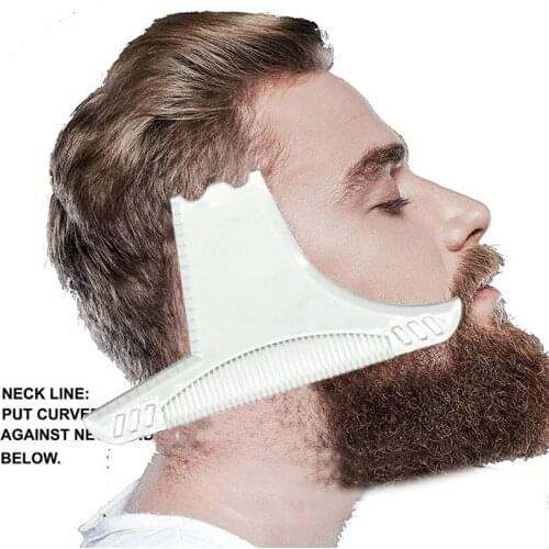 Beard Styling Template Stencil Beard Comb for Men Lightweight and Flexible Fits All-In-One Tool Beard Shaping Tool