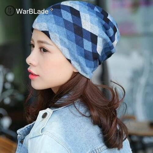 WarBLade New Casual Adult Unisex Women Winter Hat Warm Caps Hip Hop Geometric Male Hats Beanies Top Fashion Female Gorro