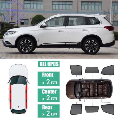 For Mitsubishi Outlander 2016-2018 Window Sunshade UV Protection Ray Blocking Mesh Laser Block Black Net Yarn