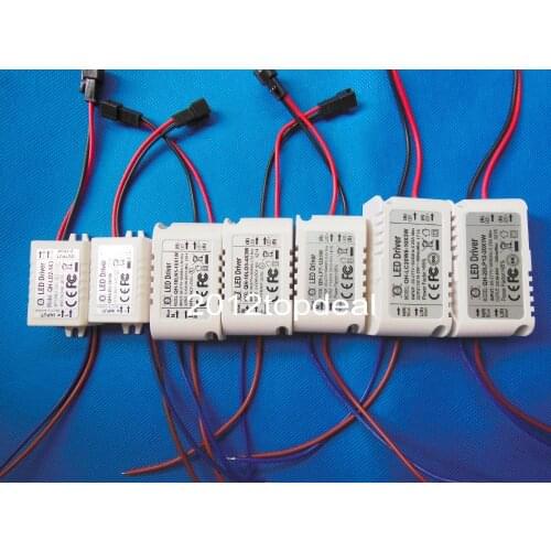 85-265V 300mA-600mA 2-1x3w 1-5x1w 5-10x1w 3-4x3w 7-12x1w 6-10x3w 12-20x1w LED Driver Convertor Transformer Ceiling Light