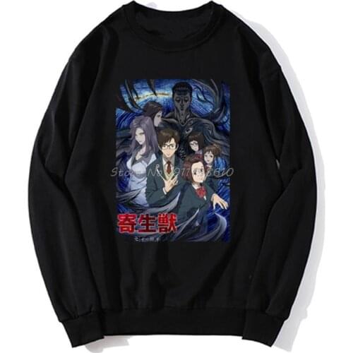 New Parasyte Anime Tv Show Poster Men Hoodie Men Hoodie Spring Autumn Sweater Streetwear Harajuku
