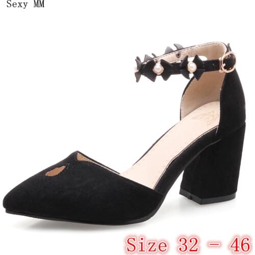High Heels Women Pumps High Heel Shoes Stiletto Woman Party Shoes Kitten Heels Small Plus Size 32 33 - 40 41 42 43 44 45 46