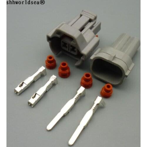 Worldgolden 2 Pin 2.0mm Auto Waterproof connector Plug Car Fuel Injector connectors for Toyota Honda Nissan 6189-0039