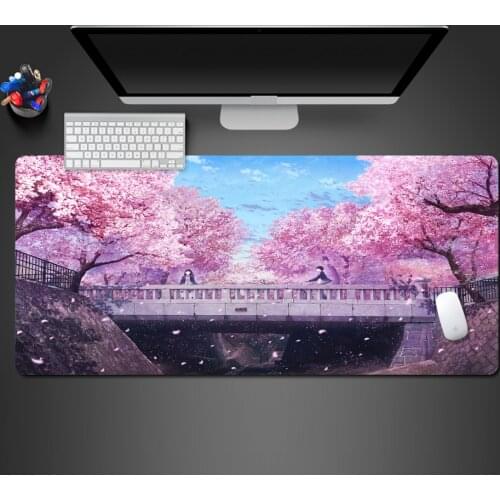 Japanese Popular Cartoon Mouse Pad Advanced Natural Rubber Customized Table Mat Large Competition Game Player Skid Pads