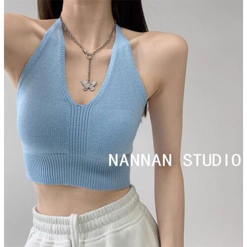 Y2k Traf Womens Tube Top Corset T-shirt 2021 Summer Slim Casual Sexy Trendy Korean Style Pink fairy grunge Fashion Comfortable