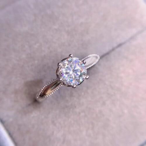 2020 new crackling moissanite ring for women jewelry engagement ring for wedding 925 silver ring birthday gift