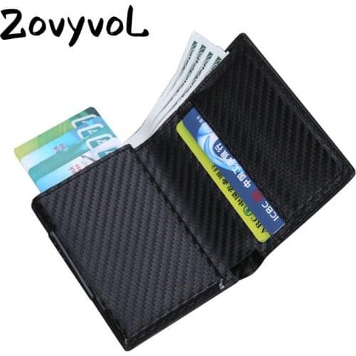 ZOVYVOL 2020 Fashion Unisex Metal Credit Card Holder With RFID Anti-theft Wallet Money Purse Smart Wallet 7 Colors For Business