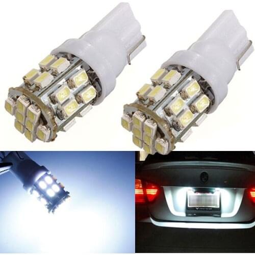 10Pcs Best Price T10 W5W 194 168 Car Auto Pure White 24 SMD 1206 3020 LED Signal Reverse Side Lights Bulb Lamp DC12V