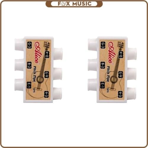 2PCS Guitar Pitch Pipe Tuner Acoustic Guitar String Tuning Plastic E-A-D-G-B-E Guitar Accessories Guitar Tool