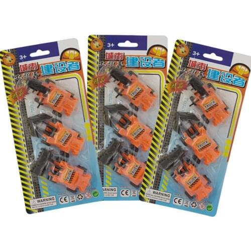 3Pcs/Set Children Mini Construction Vehicle Toy Sliding Excavator Bulldozer Model Childrens Entertainment Toys