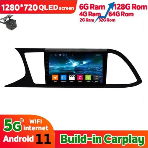 6GB Ram 128GB Rom Car Radio Navigation GPS For Seat Leon 2014 2012 2020 Android 11 Stereo Head Unit Autoradio Multimedia PLAYER