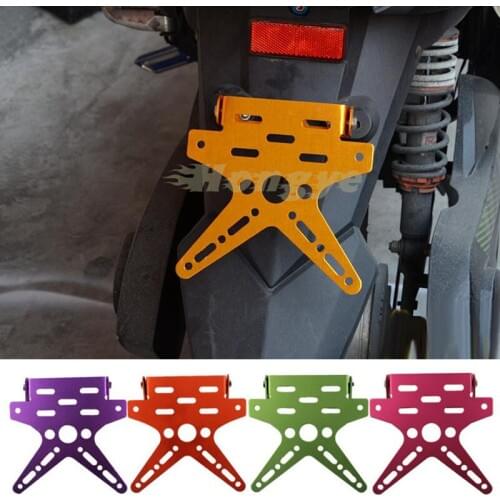 RPMMOTOR motorcycle license plate holder Aluminumbracket adjusted registration number plate for Kawasaki BMW Honda KTM Ducati