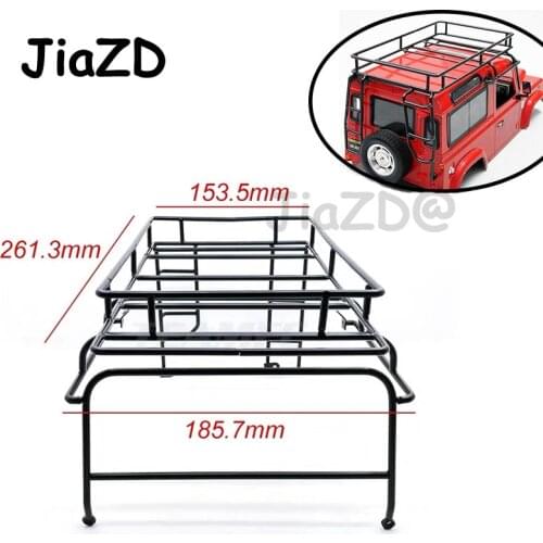 RC Car Truck Parts Metal Roof Luggage Rack Carrier for RC Car 1/10 AXIAL SCX10 JEEP Wrangler JK Off-Road RC Crawler Car