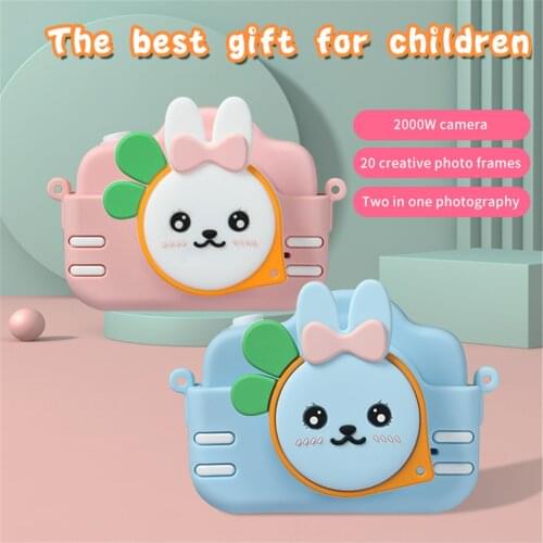 Childrens Digital Cartoon Camera 2000W Fall Proof Small SLR Photo Funny Gift Childrens Digital Cartoon Camera 2021 New