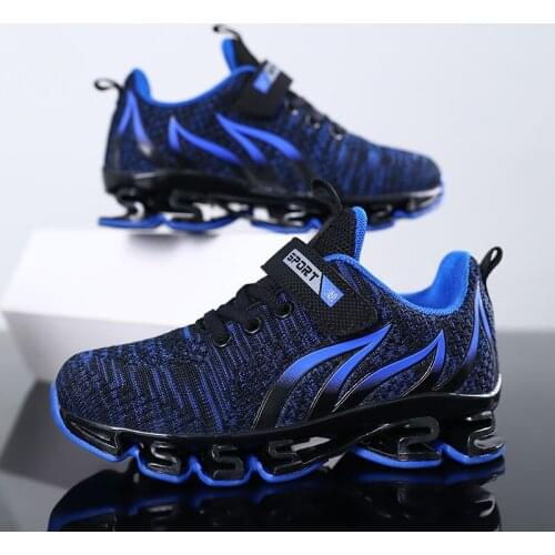 2021 New Kids Running Shoes for Boys Girls Sneakers Lightweight Hook&Loop Children Sport Tenis Shoes New Breathable School