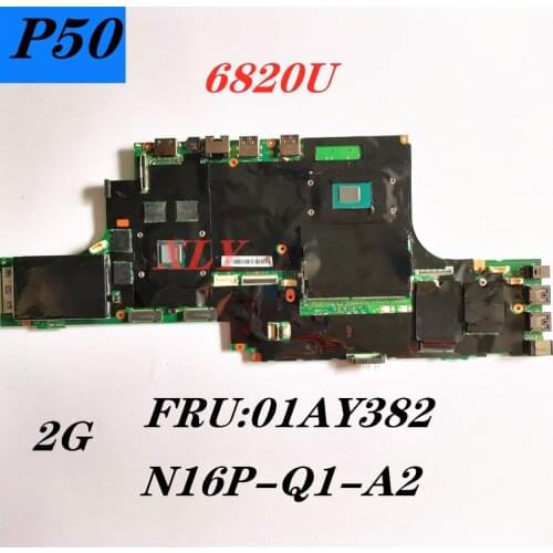 I7-6820HQ NM-A451 for Lenovo P50 notebook motherboard BP500 FRU 01AY382 DDR4 function test free shipping