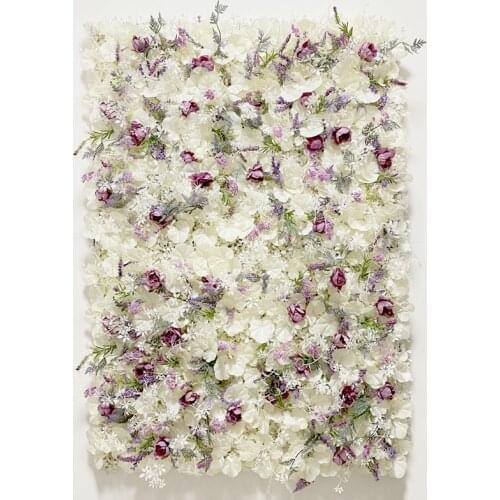 Artificial Plant Lawn Grass Home Decoration Plant Wall Panel Garden Outdoor Interior Decoration White Plastic Flower Wall DIY