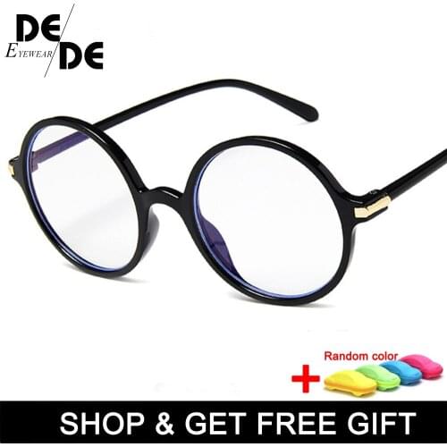Round Glasses Transparent Frame Fashion Men Gaming Glasses Brand Designer Women Pink Optical Eyeglasses Frames with box