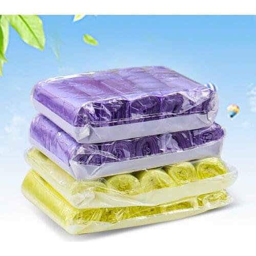 5PC Portable Garbage Bag Medium Household Affordable Thickening Vest Hanging Trash Bags Kitchen Living Room Bathroom Rubbish Bag