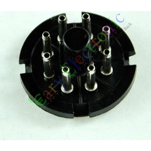 Wholesale and retail 10pc 8Pin Bakelite Tube Socket Plug Base Testing octal for EL34 6SN7 KT88 6L6 amp free shipping