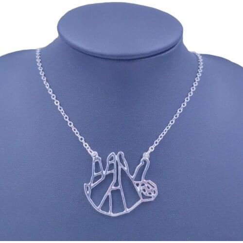 Cute Sloth Necklace Handmade Animal Pendant Beads Gold Silver Plated Jewelry Gift For Women Male Female Girls Ladies 71